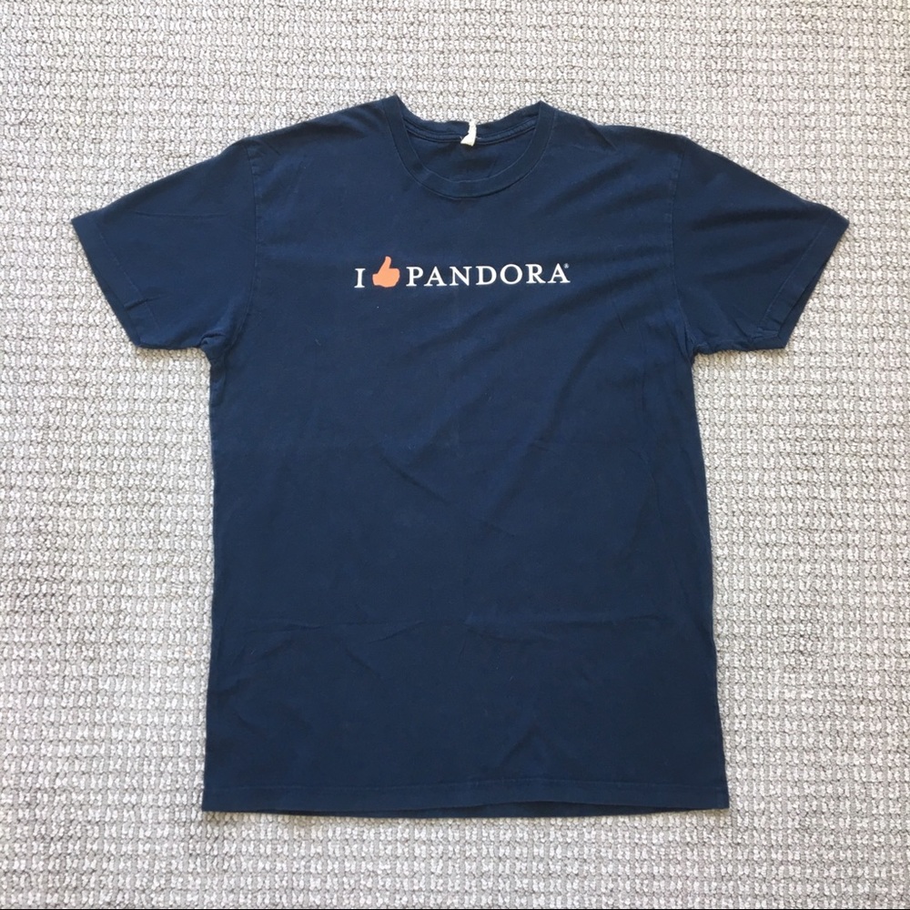 I [like] Pandora T-shirt, thumbs-up, Navy Blue, M